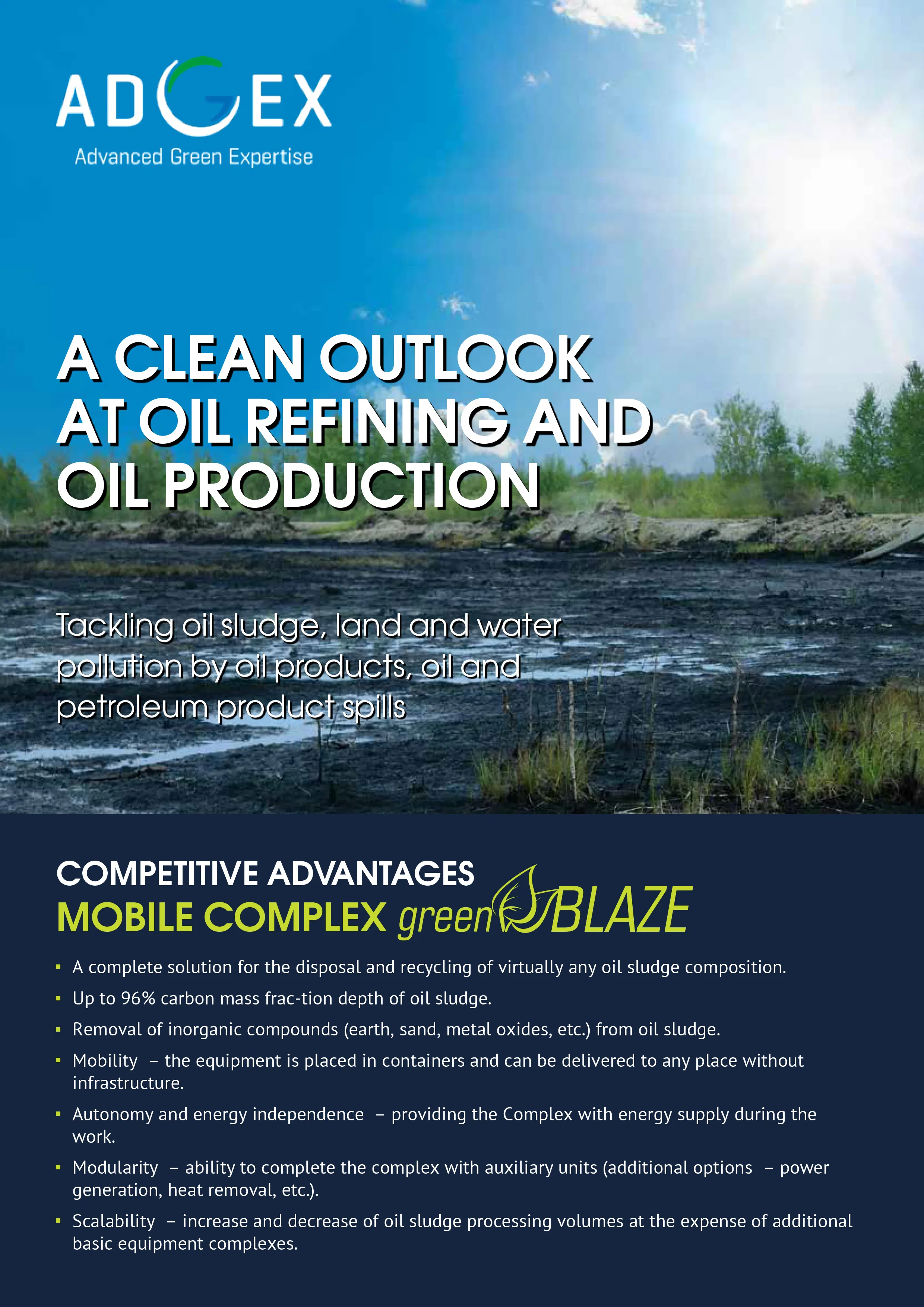 Procesamiento de lodos de petróleo